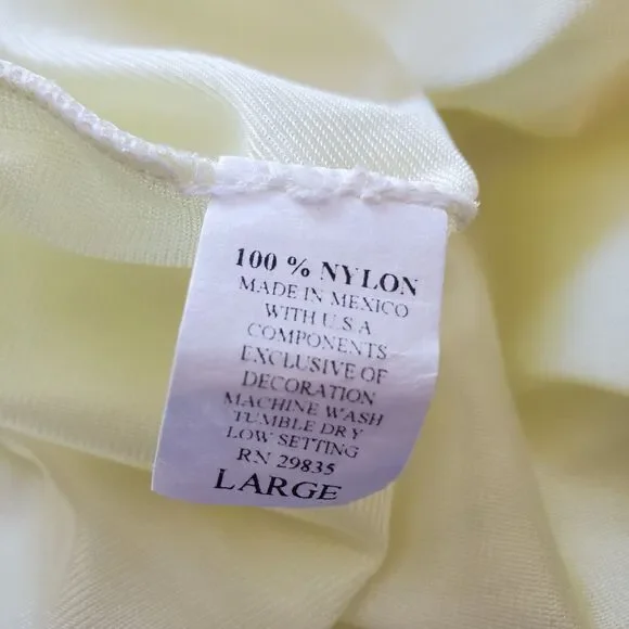 Vintage Yellow Mini Slip Skirt - Picture 6 of 6